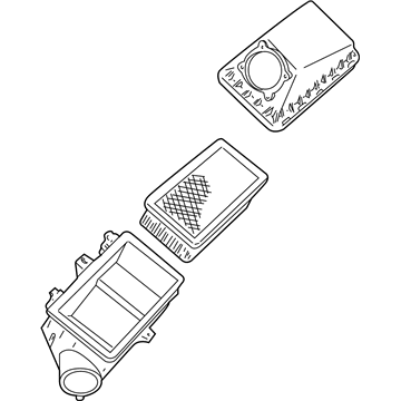 Ford 1W4Z-9600-AA Air Cleaner Assembly