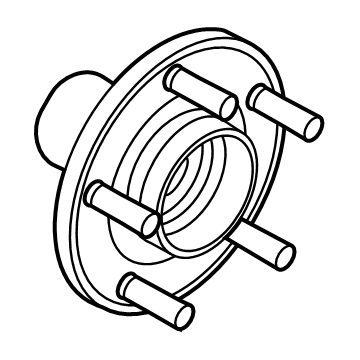 Ford NZ6Z-1104-A Front Hub