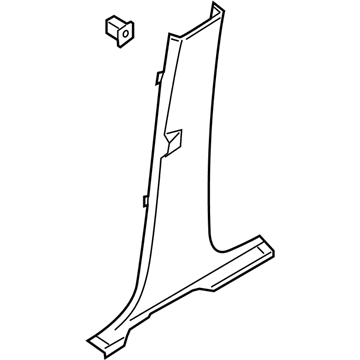 Ford CJ5Z-5824346-AC Lower Center Pillar Trim, Passenger Side