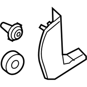 Ford CJ5Z-5802345-AA Cowl Trim, Driver Side