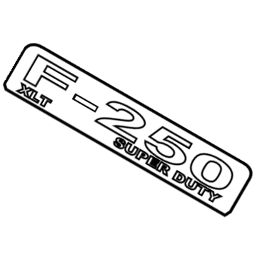 Ford 8C3Z-16720-B Nameplate, Front
