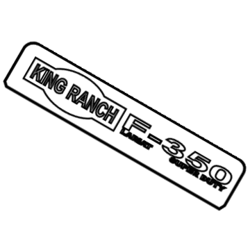 Ford 8C3Z-16720-K Nameplate
