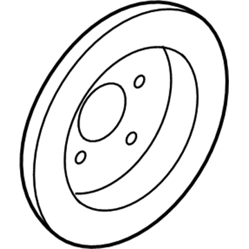 Lincoln Brake Disc - 7U2Z-2V026-FD
