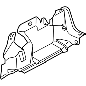 Ford BE8Z-5431148-AA Trunk Side Trim, Rear Passenger Side