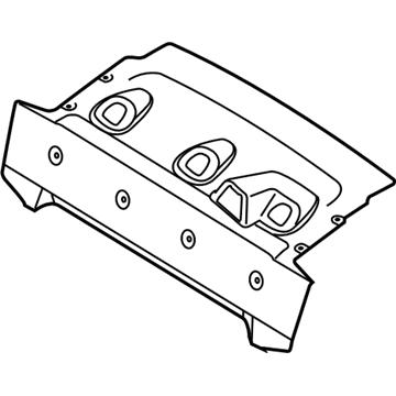 Ford AE8Z-5446668-AC Package Tray Trim, Rear