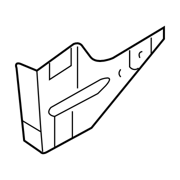 Ford F7UZ-16B072-AC Front Bracket Lower Reinforcement, Passenger Side