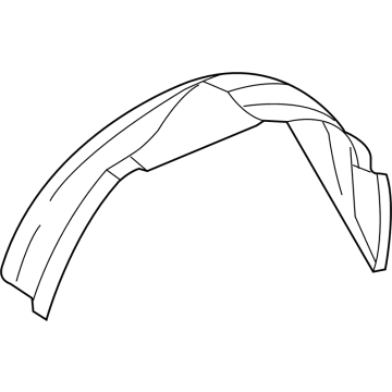 Ford 4C2Z-16103-AA Fender Liner, Front Driver Side