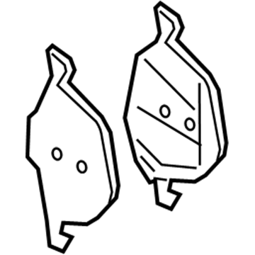 Ford BV6Z-2001-B Brake Pads, Front