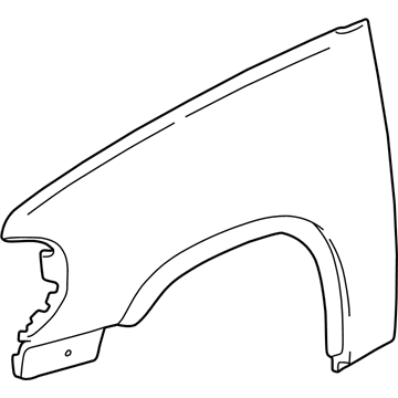 Ford 6L2Z-16038-CAPTM Wheel Opening Molding, Front Passenger Side
