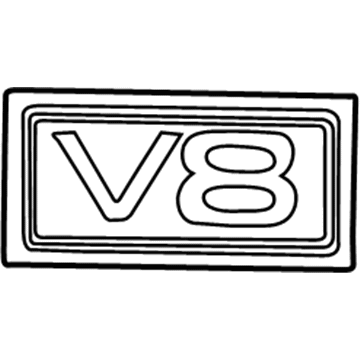 Ford 7A2Z-16720-A Nameplate, Front