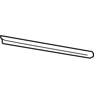 Ford 1C3Z-28253A24-A Lower Weatherstrip, Rear