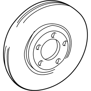 Lincoln Brake Disc - 2U2Z-1V125-HB