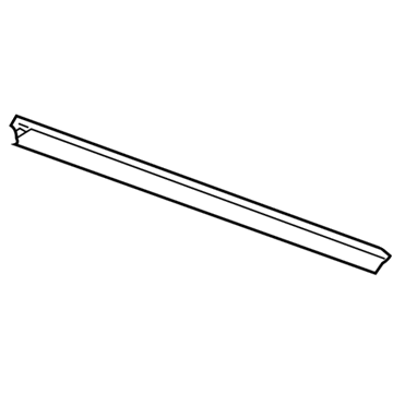 Ford 8L1Z-7825596-AA Belt Weatherstrip, Rear Outer Passenger Side