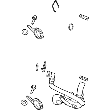 Ford LC3Z-8286-A Reservoir Hose