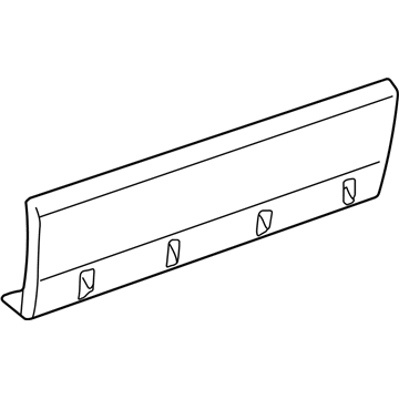 Ford Excursion Door Moldings - 1C7Z-7810177-APTM