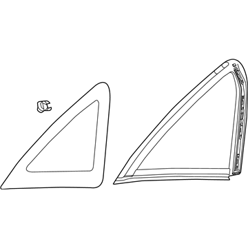 Ford CP9Z-5429710-A Quarter Glass