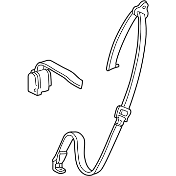 Ford Explorer Sport Trac Seat Belt - 1L5Z-35611B69-AAB