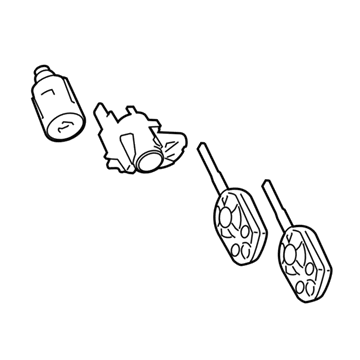 Ford KT1Z-6122050-F Lock Set