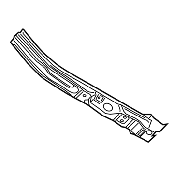 AL3Z-1624300-A Ford B Pillar Assembly, Passenger Side Illustration 1 of 1