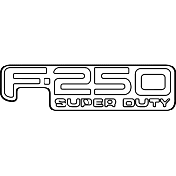 Ford E-150 Econoline Emblem - F7UZ-16720-CB