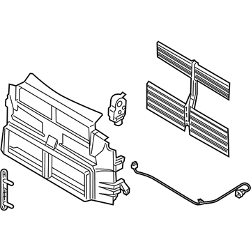 Ford BM5Z-8475-A Radiator Shutter Assembly, Front