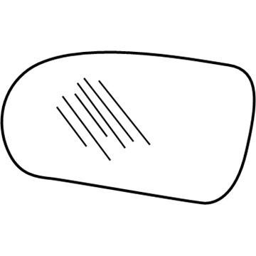 Ford 1W6Z-17K707-AA Mirror Glass, Passenger Side