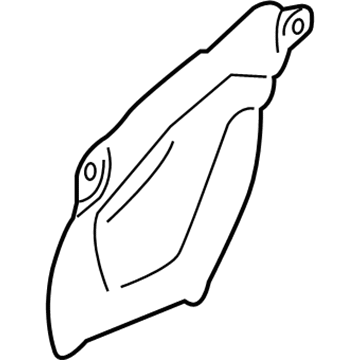 Ford DP5Z-5427458-A Water Shield, Passenger Side