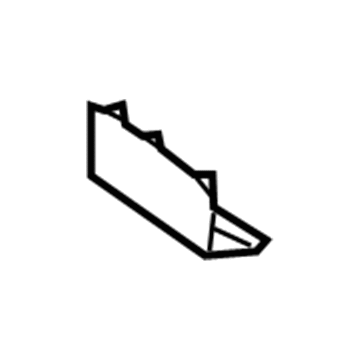 Ford C1BZ-5E084-BA Rocker Molding Rear Cover, Passenger Side