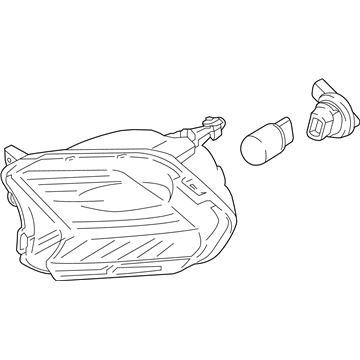 Ford GJ5Z-13200-A Fog Lamp Assembly, Front Passenger Side