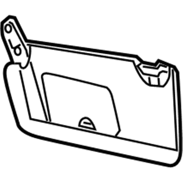 Ford 8S4Z-5404104-AA Sunvisor, Gray, Passenger Side