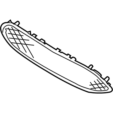 Ford F1EZ-8200-B Lower Grille, Front Upper