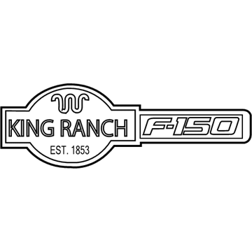 Ford 9L3Z-9942528-D Nameplate, Rear