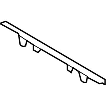 Ford 9L3Z-1540602-AA Tail Gate Molding, Carbon Black, Rear