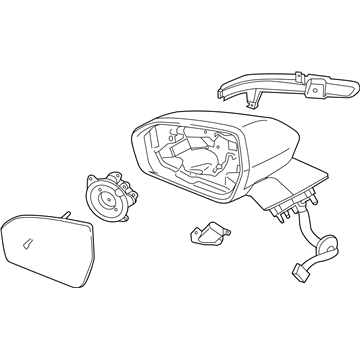 Lincoln FA1Z-17682-DCPTM Mirror Assembly
