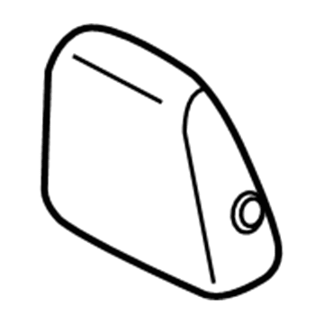 Ford CJ5Z-78611A09-DB Headrest, Outer, Charcoal, Rear Driver Side