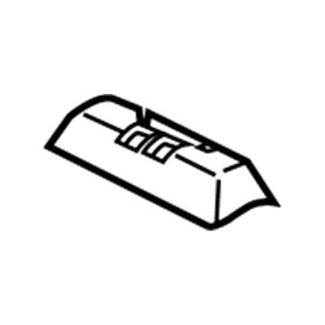 Ford CJ5Z-78611A70-AB Upper Shield, Charcoal, Rear Driver Side