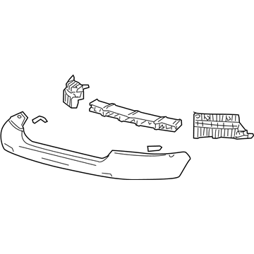 Lincoln 6L3Z-17D957-BAPTM Bumper Cover