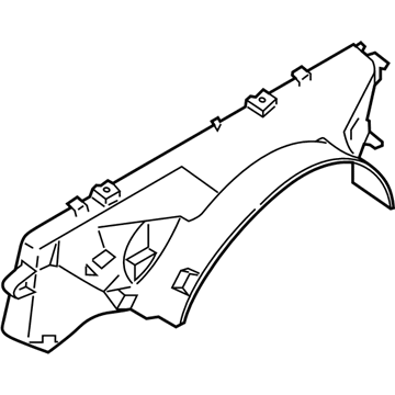 Ford JL3Z-8146-C Fan Shroud, Front Upper