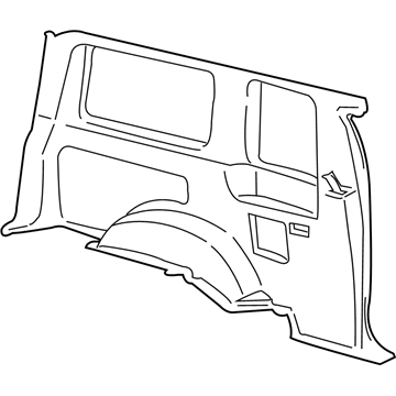 Ford XL2Z-9831012-AAA Quarter Trim, Rear Passenger Side