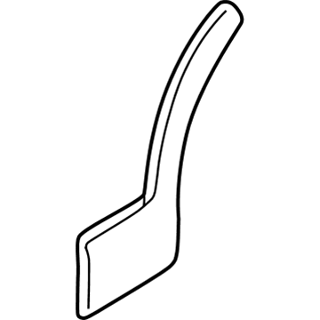 Ford 6L2Z-7829164-BAPTM Wheel Opening Molding, Rear Passenger Side