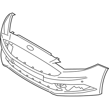 Ford Fusion Bumper - HS7Z-17D957-VBPTM