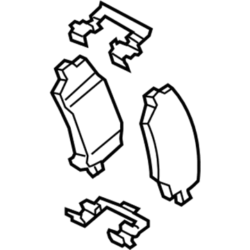 Ford FR3Z-2200-G Brake Pads, Rear