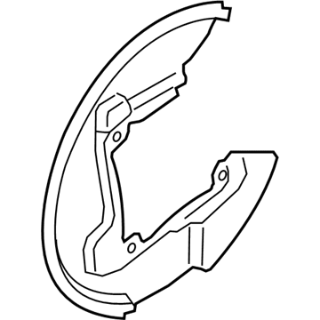 Ford FR3Z-2C028-C Splash Shield, Rear Passenger Side