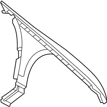 Ford DA5Z-16005-B Fender, Front Passenger Side