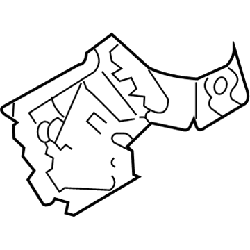 Ford DE9Z-16E132-A Lower Insulator, Front Driver Side