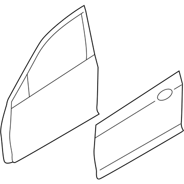 Ford BE5Z-5420125-A Door Shell, Front Driver Side
