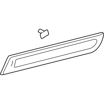 Mercury Mariner Door Moldings - 5E6Z-7820879-AAPTM