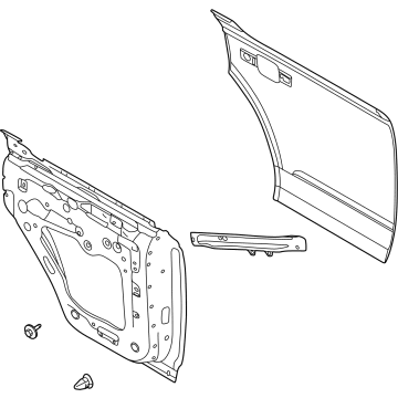 Ford M2DZ-7824630-A Door Shell