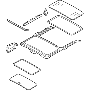 Ford 7S4Z-61502A82-AB Sunroof Assembly