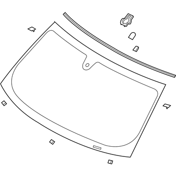 2017 Ford Flex Windshield - 8A8Z-7403100-A